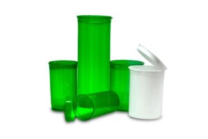 pop top green vials