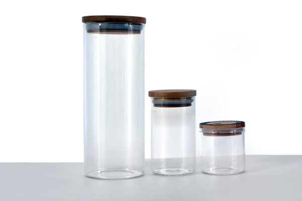 Premium Glass Jar with wooden cap
