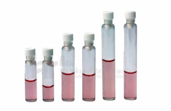 Tester Glass Vials with white cap