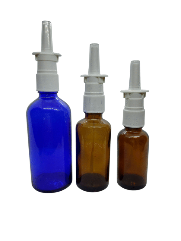 Boston Round Glass Bottle - W/Nasal Sprayer - Image 6