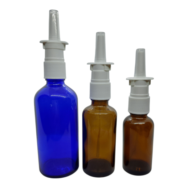 Boston Round Glass Bottle - W/Nasal Sprayer - Image 7