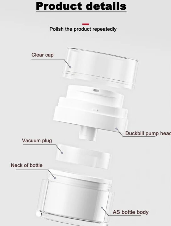 Acrylic Plastic Airless Jar - Image 2